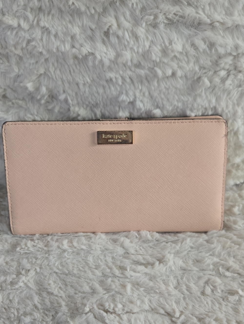 kate spade New York Blush Pink Saffiano Leather Wallet